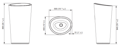 Systempool Almond Krion Lavabo - Thumbnail 10SYS100079067