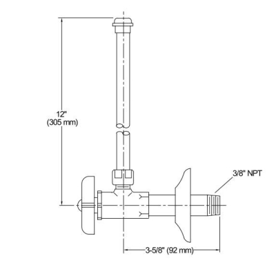 KOHLER - Kohler Ara Musluk ve Boru Brass 2'li (1)