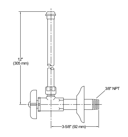 Kohler Ara Musluk+Boru Krom 2'li - 10KOH7605-P-CP0