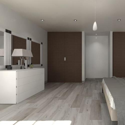 PORCELANOSA - Porcelanosa Parke Seramik Ascot Grey Antisilip Kaymaz 19.3 x 120 cm