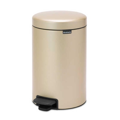 Brabantia Çöp Kutusu 12 litre Newicon Pedallı Şampanya Rengi 304446 - Thumbnail 20BRA304446