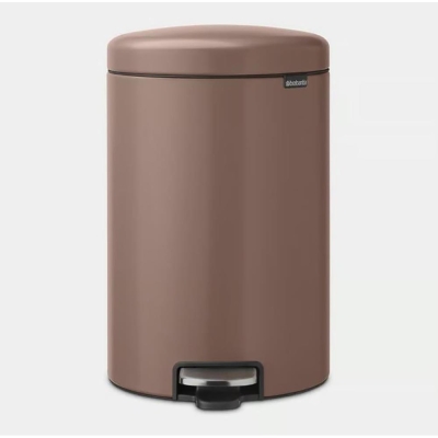 Brabantia Çöp Kutusu 20 litre Newicon Pedallı Satin Taupe 234026 - Thumbnail 20BRA234026