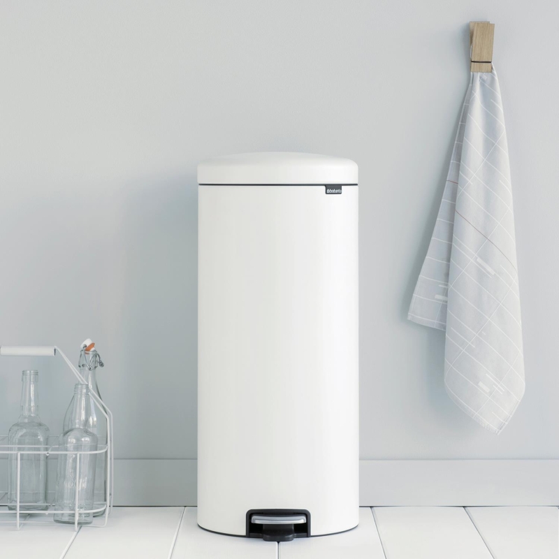 Brabantia Çöp Kutusu 30 litre Newicon Pedallı Beyaz 111785 - 20BRA111785