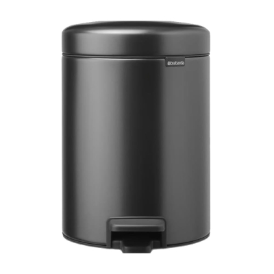 Brabantia Çöp Kutusu 5 litre Newicon Pedallı Confident Grey 233463 - Thumbnail 20BRA233463