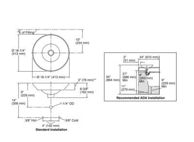 Kohler Lavabo Çanak Caravan Nepal - Thumbnail 10KOH14223-SR1-K7