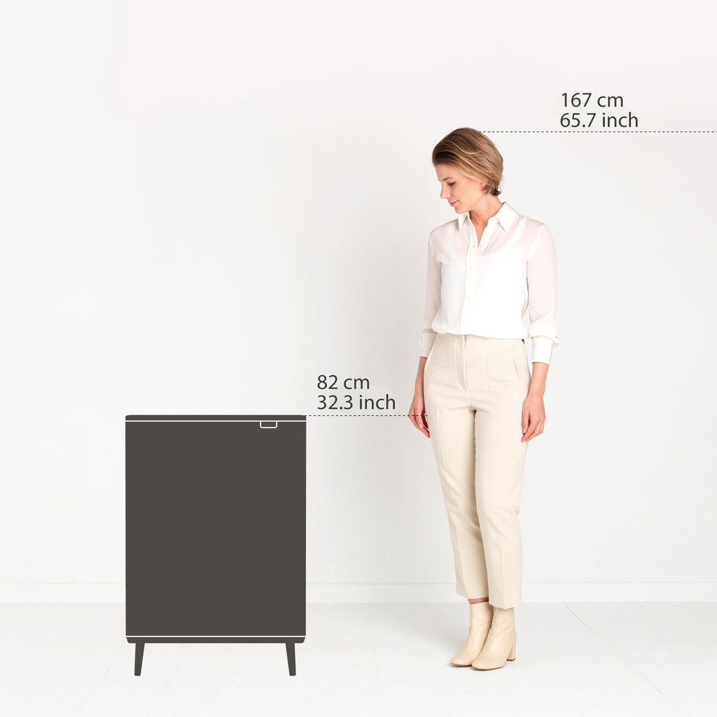 Brabantia Çöp Kutusu 60 lt Bo Touch Dokunmatik Kapak Matt Siyah 130229