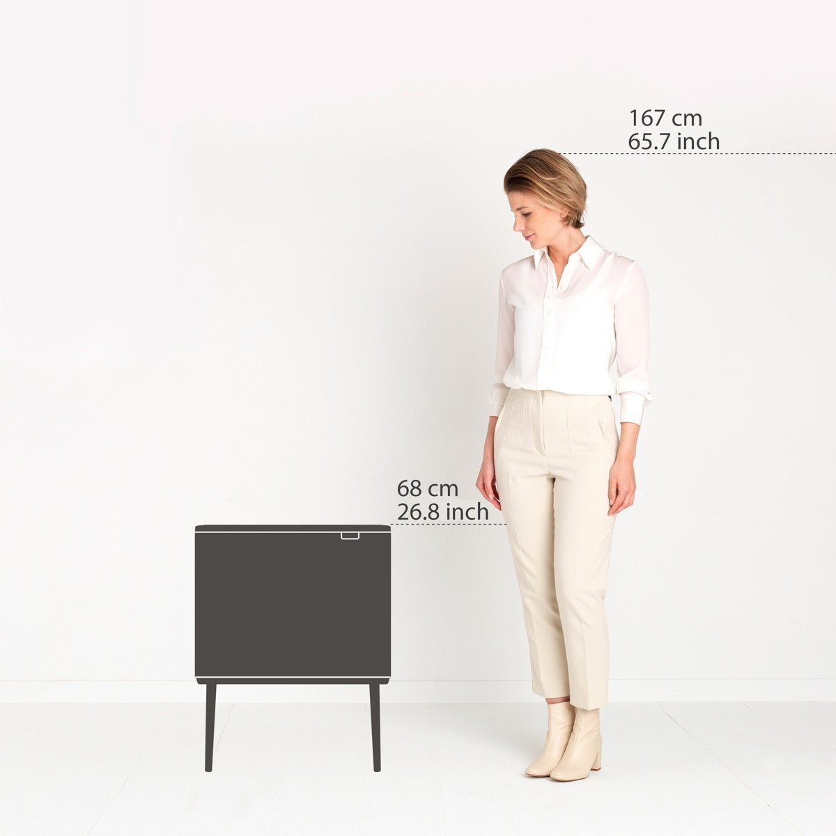 Brabantia Çöp Kutusu 36 lt Dokunmatik Bo Touch Bin 315848
