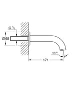 Grohe Atrio Çıkış Ucu Warm Sunset – 13487DA0 teknik çizim
