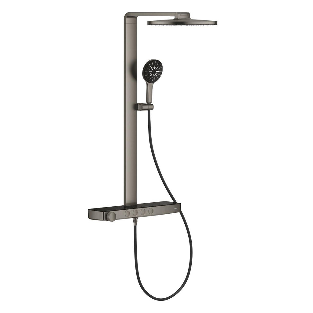 Grohe Rainshower Aqua Pure Duvara Monte Termostatik Bataryalı Duş Sistemi Br.Hard Graphite – 100964AL00