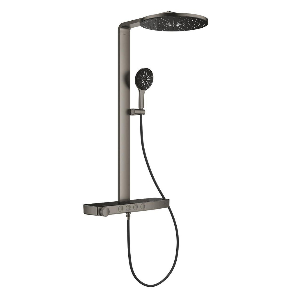 Grohe Rainshower Aqua Pure Duvara Monte Termostatik Bataryalı Duş Sistemi Br.Hard Graphite – 100964AL00