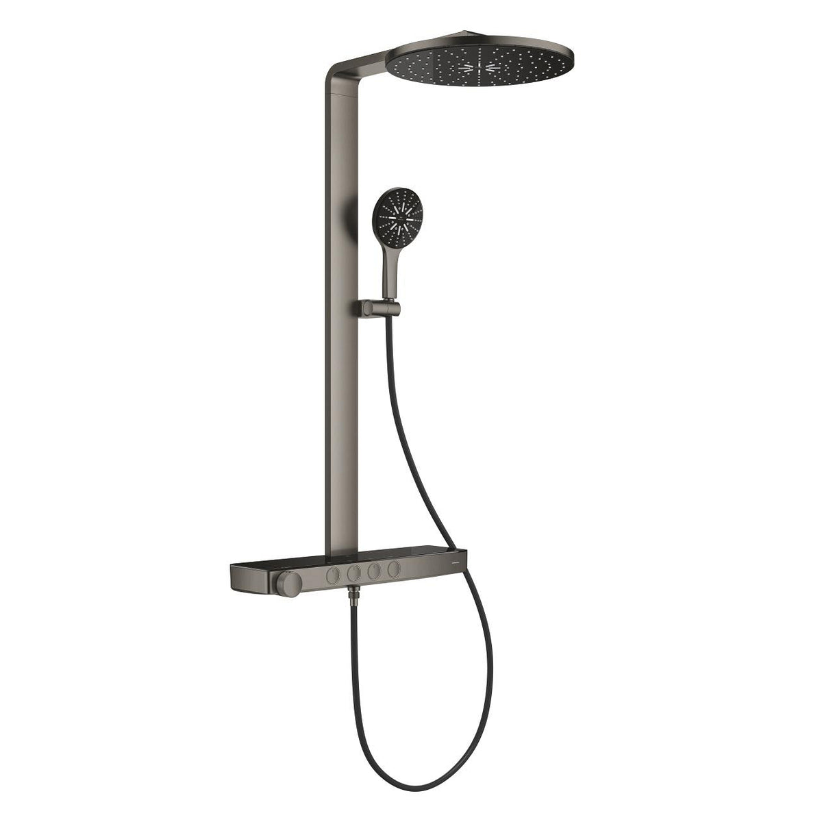 Grohe Rainshower Aqua Pure Duvara Monte Termostatik Bataryalı Duş Sistemi Br.Hard Graphite – 100964AL00