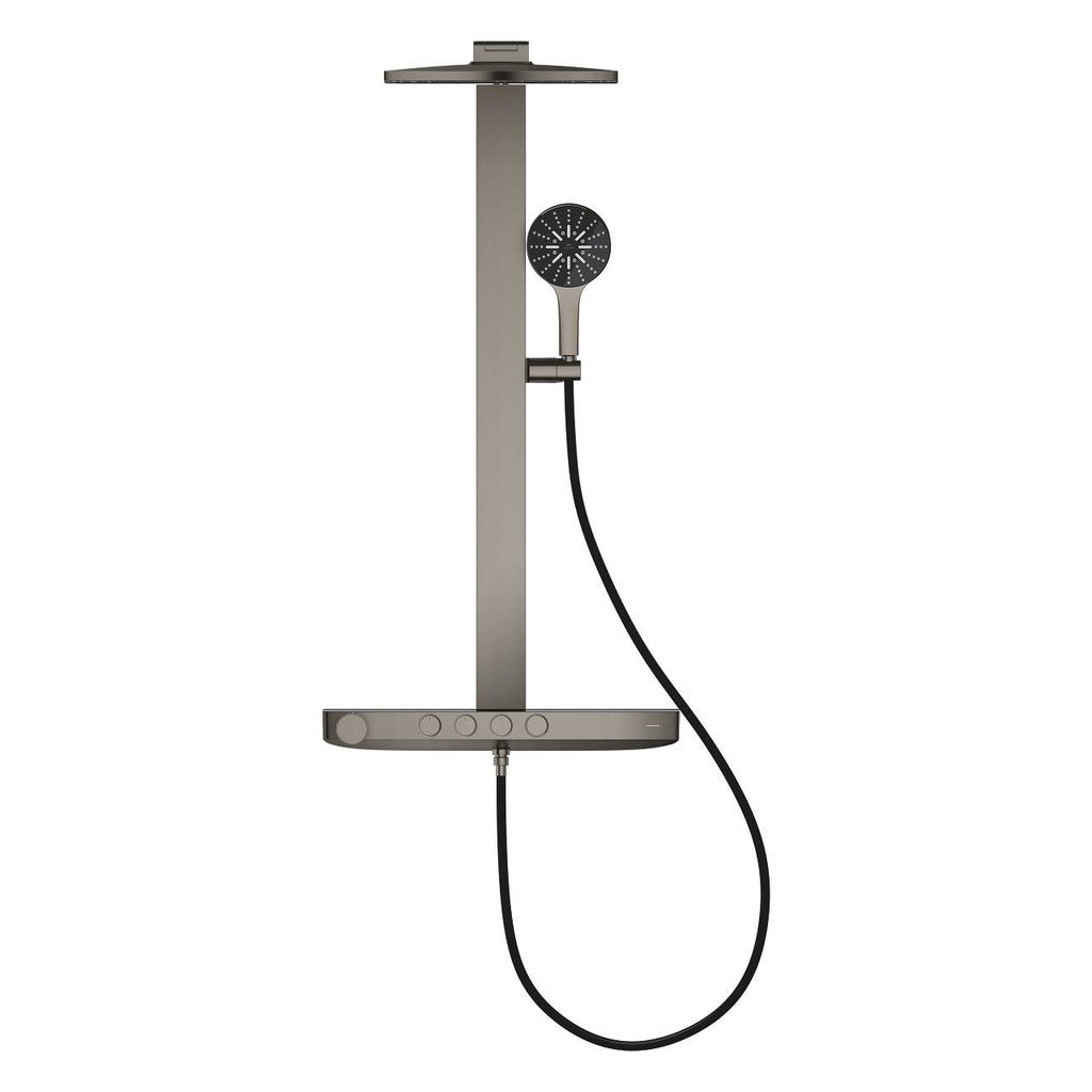 Grohe Rainshower Aqua Pure Duvara Monte Termostatik Bataryalı Duş Sistemi Br.Hard Graphite – 100964AL00