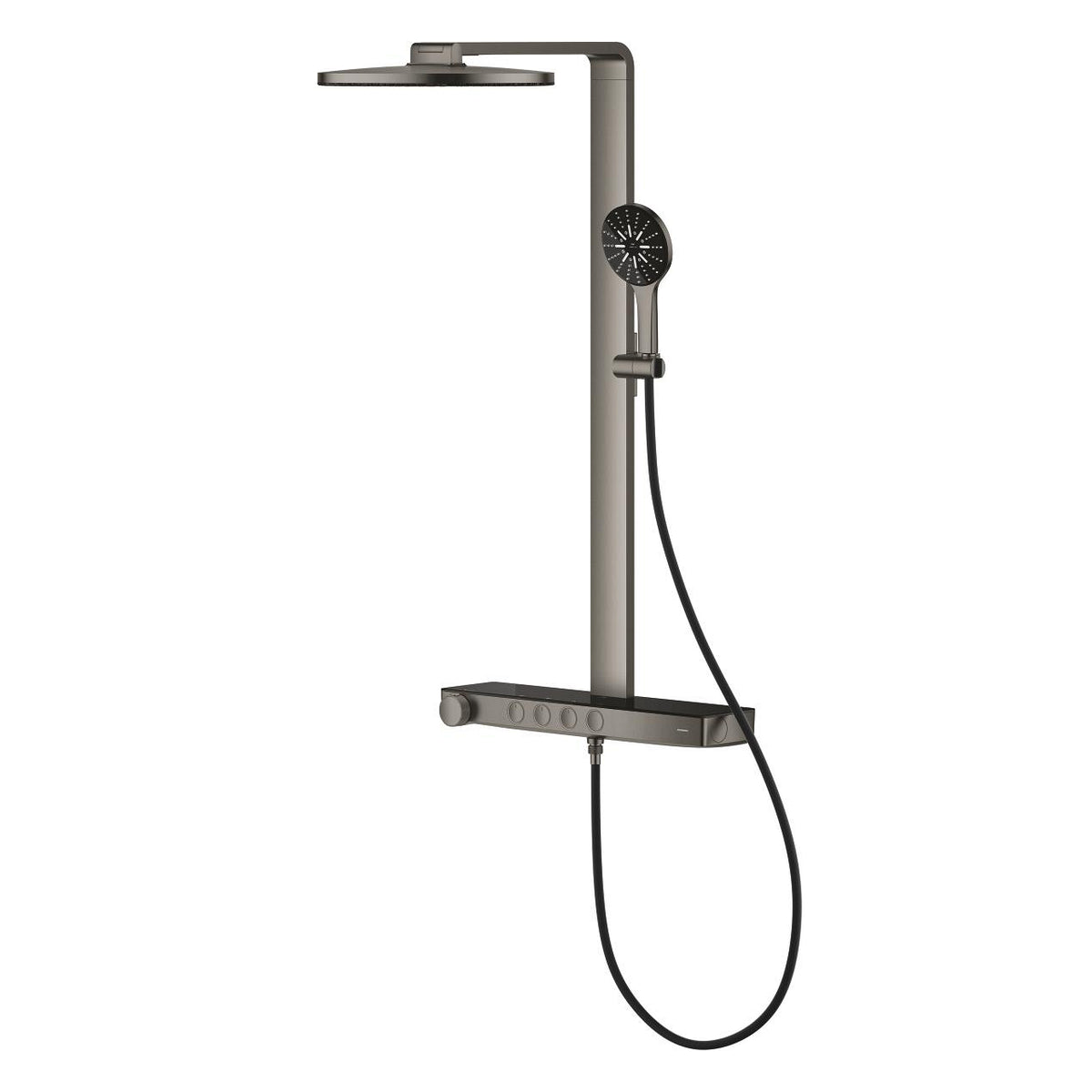 Grohe Rainshower Aqua Pure Duvara Monte Termostatik Bataryalı Duş Sistemi Br.Hard Graphite – 100964AL00