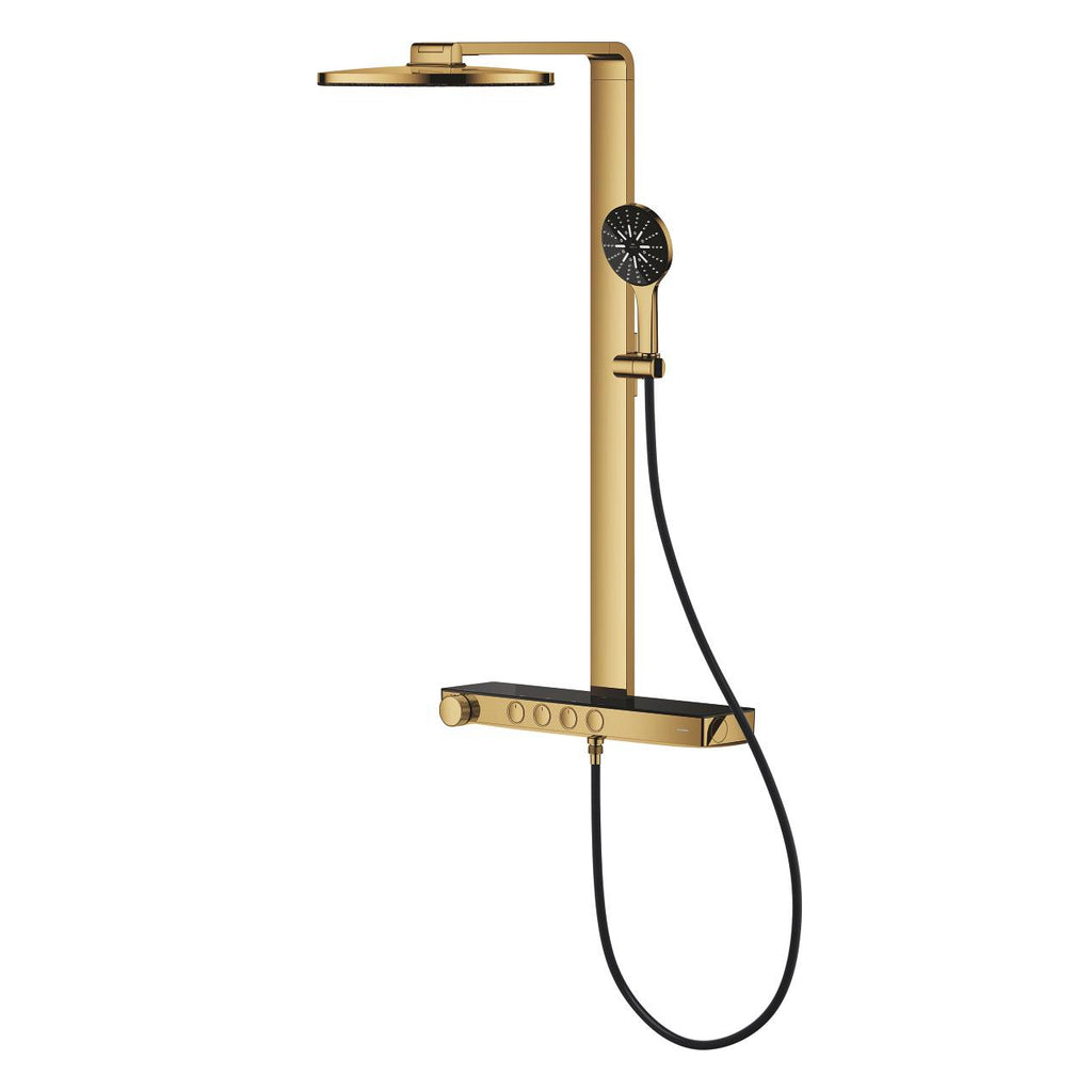 Grohe Rainshower Aqua Pure Duvara Monte Termostatik Bataryalı Duş Sistemi Cool Sunrise – 100964GL00