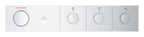 Grohe Grohtherm Aqua Tiles 3 Valfli Akış Kontrollü, Ankastre Termostatik Duş Bataryası Krom – 1068660000