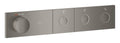 Grohe Grohtherm Aqua Tiles 3 Valfli Akış Kontrollü, Ankastre Termostatik Duş Bataryası Br. Hard Graphite – 106866AL00