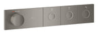Grohe Grohtherm Aqua Tiles 3 Valfli Akış Kontrollü, Ankastre Termostatik Duş Bataryası Br. Hard Graphite – 106866AL00