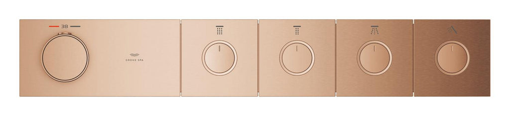 Grohe Grohtherm Aqua Tiles 4 Valfli Akış Kontrollü, Ankastre Termostatik Duş Bataryası Br. Warm Sunset – 106867DL00