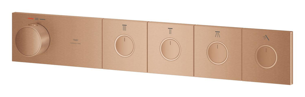 Grohe Grohtherm Aqua Tiles 4 Valfli Akış Kontrollü, Ankastre Termostatik Duş Bataryası Br. Warm Sunset – 106867DL00
