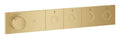 Grohe Grohtherm Aqua Tiles 4 Valfli Akış Kontrollü, Ankastre Termostatik Duş Bataryası Br. Cool Sunrise – 106867GN00