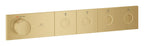 Grohe Grohtherm Aqua Tiles 4 Valfli Akış Kontrollü, Ankastre Termostatik Duş Bataryası Br. Cool Sunrise – 106867GN00