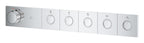 Grohe Grohtherm Aqua Tiles 5 Valfli Akış Kontrollü, Ankastre Termostatik Duş Bataryası Krom – 1068680000