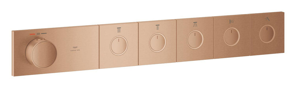 Grohe Grohtherm Aqua Tiles 5 Valfli Akış Kontrollü, Ankastre Termostatik Duş Bataryası Br. Warm Sunset – 106868DL00