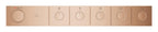 Grohe Grohtherm Aqua Tiles 5 Valfli Akış Kontrollü, Ankastre Termostatik Duş Bataryası Br. Warm Sunset – 106868DL00