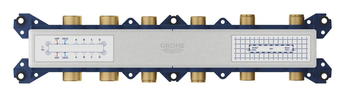 Grohe Aqua Tiles Ankastre Termostatik Montaj Gövdesi 4 Çıkışlı – 1068810000
