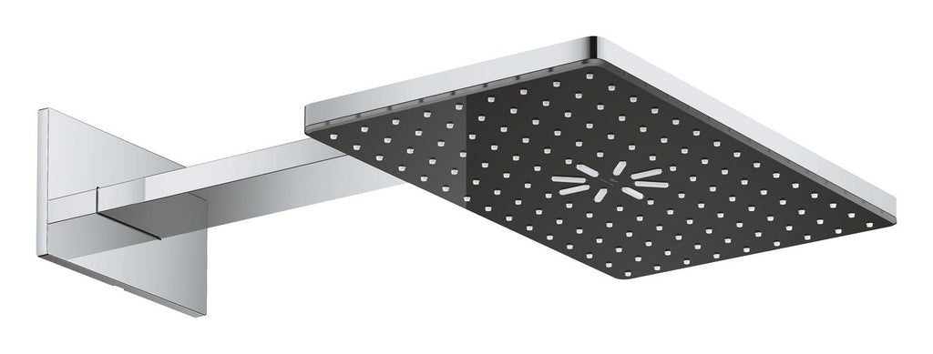 Grohe Rainshower Aqua Tepe Duşu Seti 400x230 Mm, 2 Akışlı Krom+Siyah – 107055KI00