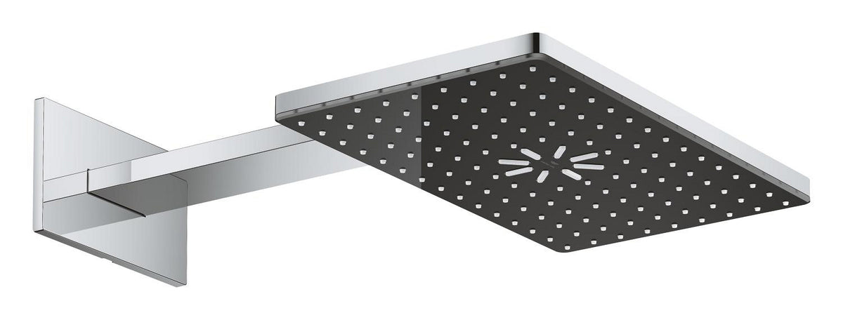 Grohe Rainshower Aqua Tepe Duşu Seti 400x230 Mm, 2 Akışlı Krom+Siyah – 107055KI00