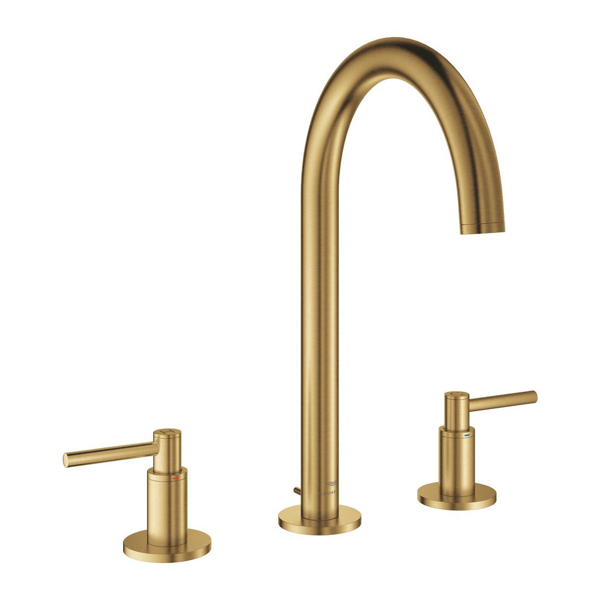 Grohe Atrio 3 Delikli Lavabo Bataryası L-Boyut Brushed Cool Sunrise – 20649GN0