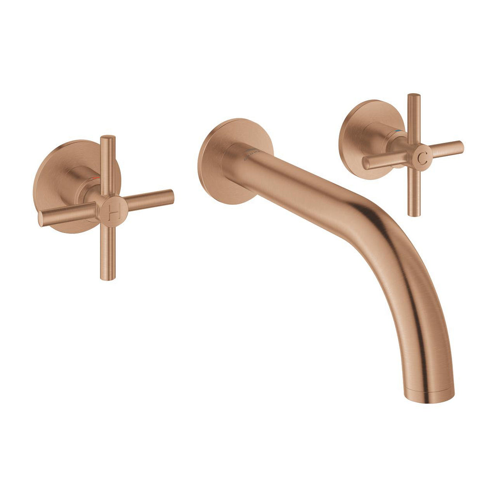 Grohe Atrio 3 Delikli Duvardan Lavabo Bataryası M-Boyut Br. Warm Sunset – 20661DL0