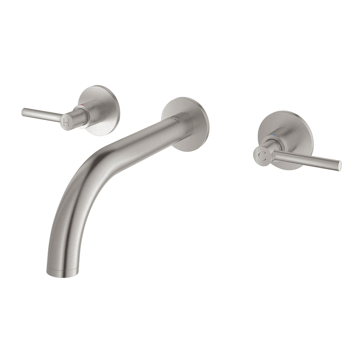 Grohe Atrio 3 Delikli Duvardan Lavabo Bataryası M-Boyut SuperSteel - 20662DC0