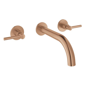 Grohe Atrio 3 Delikli Duvardan Lavabo Bataryası M-Boyut Brushed Warm Sunset – 20662DL0