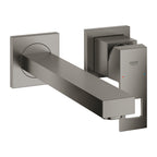 Grohe Eurocube İki Delikli Duvardan Lavabo Bataryası M-Boyut Brushed Hard Graphite – 23447AL0
