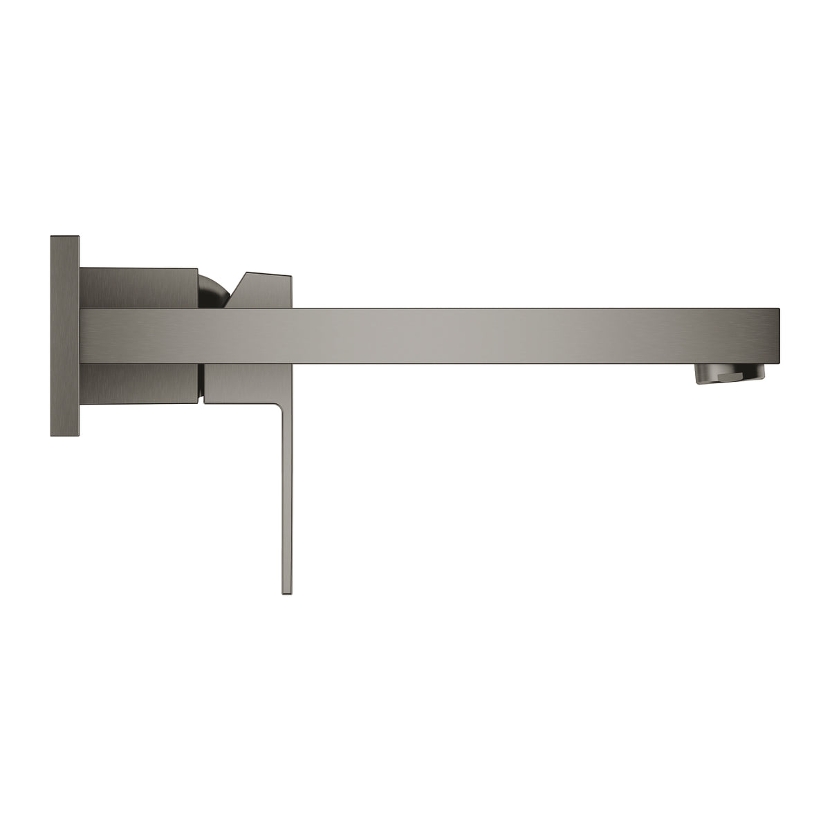 Grohe Eurocube İki Delikli Duvardan Lavabo Bataryası M-Boyut Brushed Hard Graphite – 23447AL0