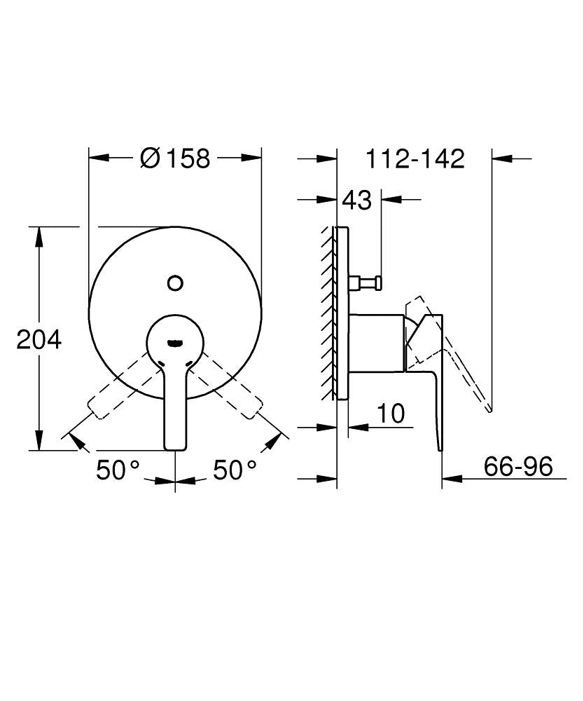 Grohe Lineare Ankastre Banyo/Duş Bataryası - 24064AL1