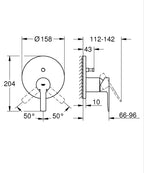 Grohe Lineare Ankastre Banyo/Duş Bataryası - 24064AL1