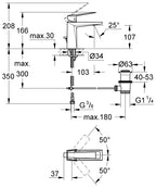 Grohe Allure Brilliant Lavabo Bataryası M Boyut - 24341AL0