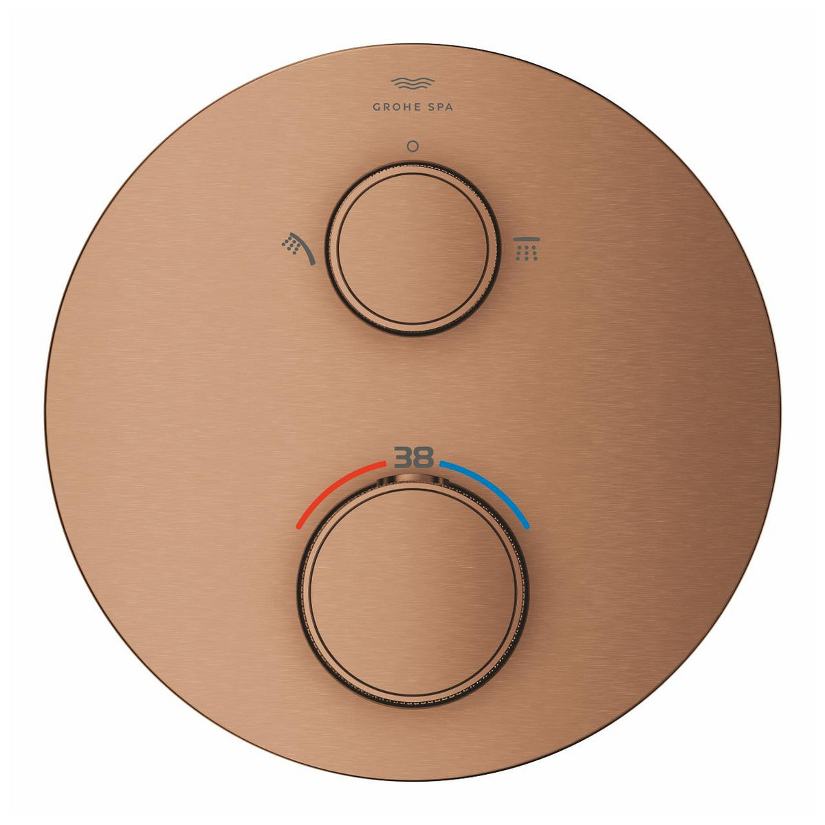 Grohe Atrio Private Collection Ankastre Termostatik Banyo Bataryası 2 Çıkışlı Brushed Warm Sunset – 24396DL0