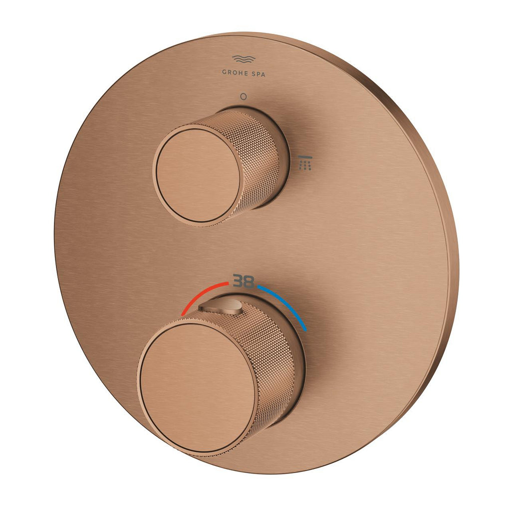 Grohe Atrio Private Collection Ankastre Termostatik Banyo Bataryası 2 Çıkışlı Brushed Warm Sunset – 24396DL0