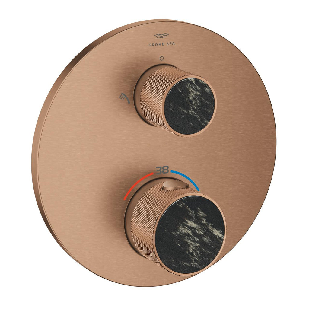 Grohe Atrio Private Collection Ankastre Termostatik Banyo Bataryası 2 Çıkışlı Brushed Warm Sunset – 24396DL0