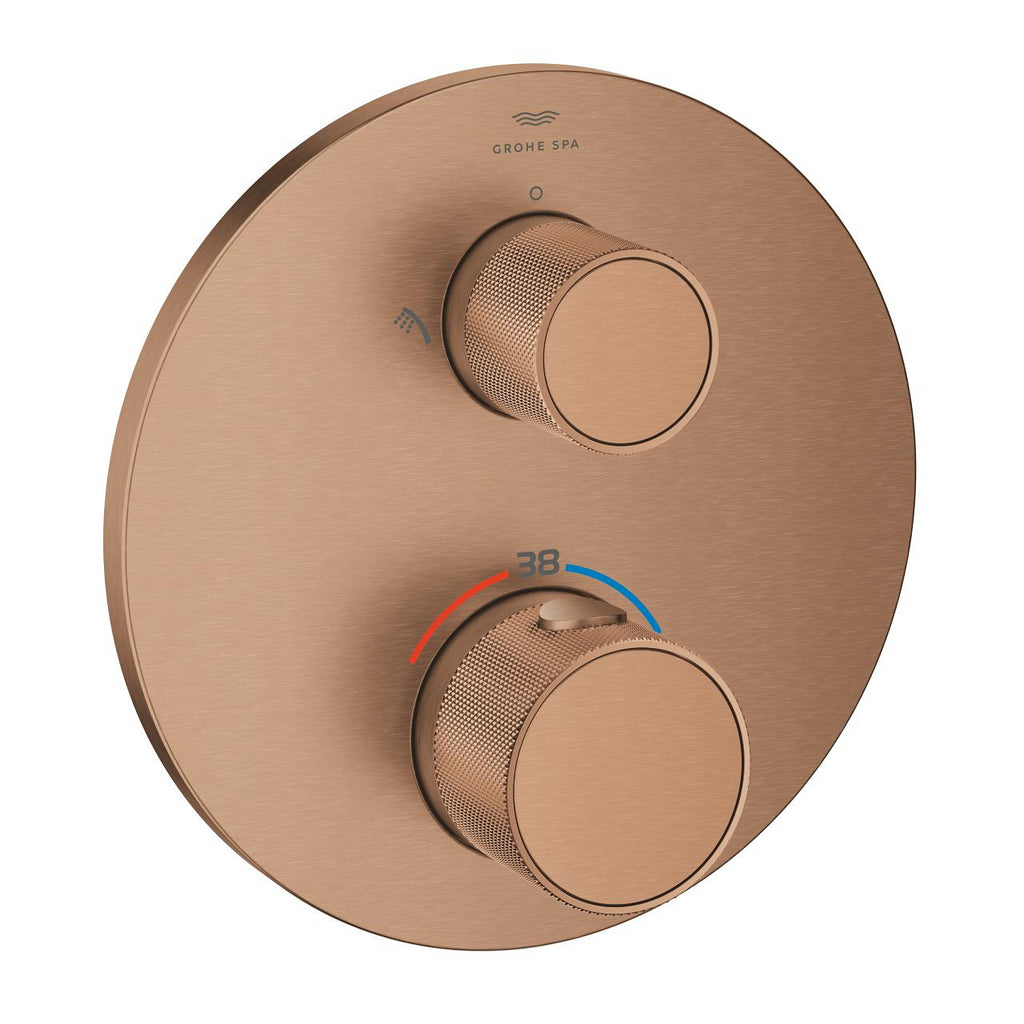 Grohe Atrio Private Collection Ankastre Termostatik Banyo Bataryası 2 Çıkışlı Brushed Warm Sunset – 24396DL0