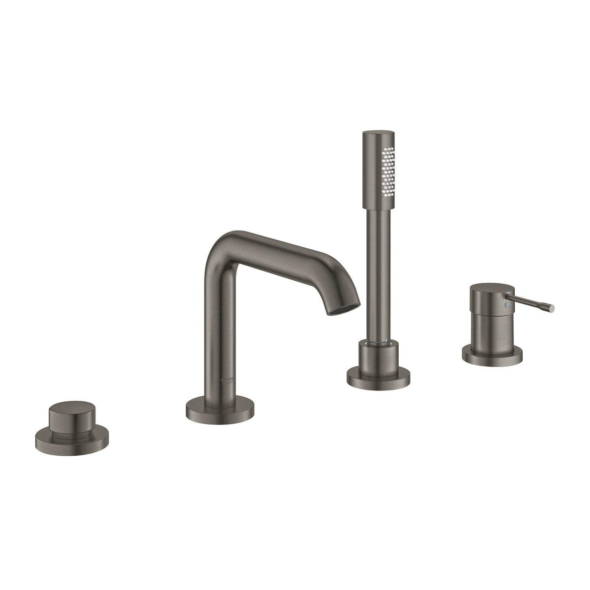Grohe Essence 4 Delikli Küvet Bataryası Brushed Hard Graphite - 25251AL1