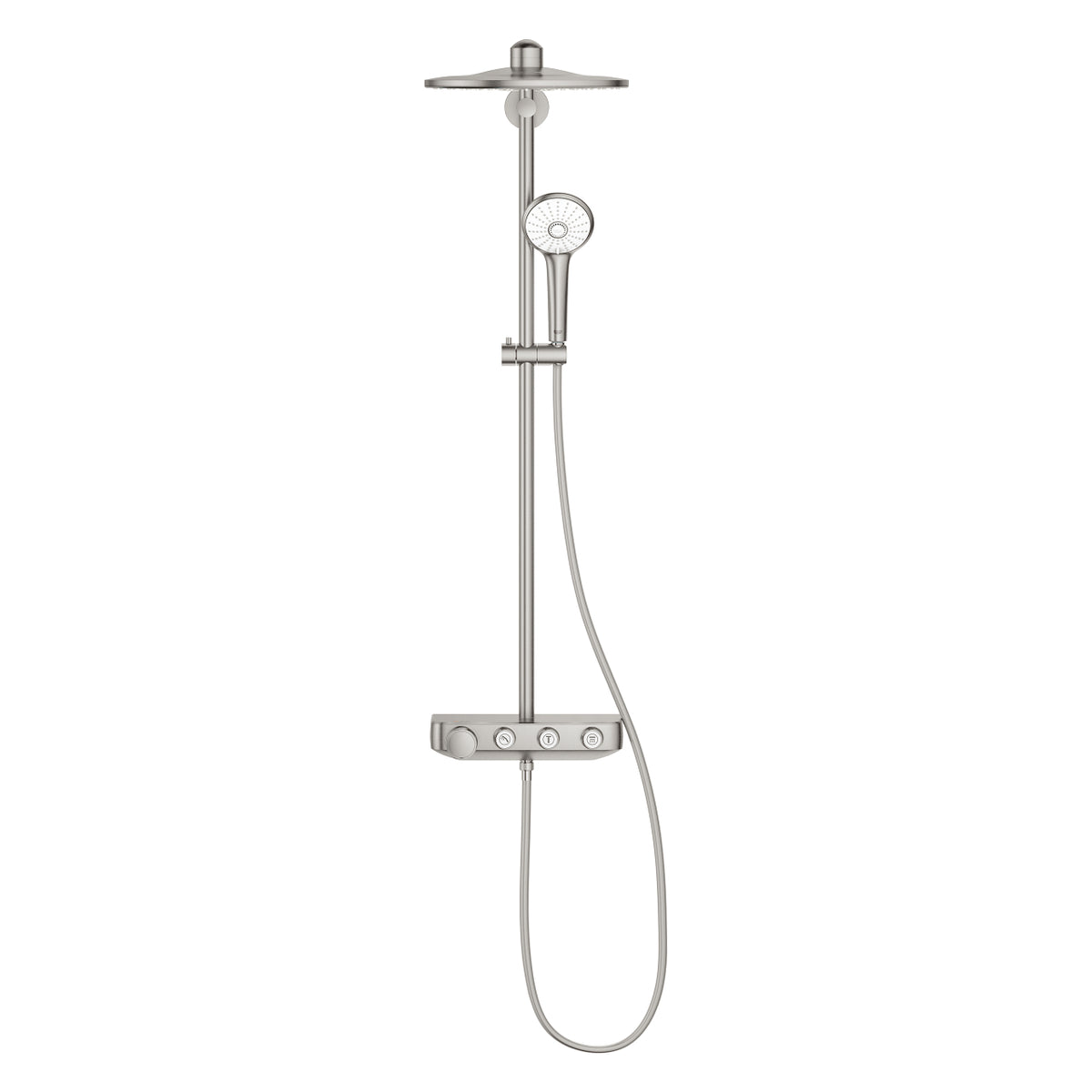 Grohe Euphoria Smartcontrol 310 Duo Duş Sistemi Duvara Monte Termostatik Bataryalı Duş Sistemi SuperSteel - 26507DC0