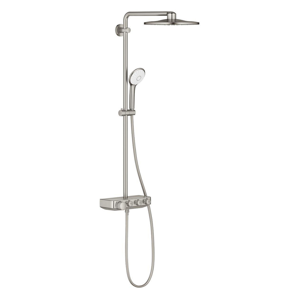 Grohe Euphoria Smartcontrol 310 Duo Duş Sistemi Duvara Monte Termostatik Bataryalı Duş Sistemi SuperSteel - 26507DC0