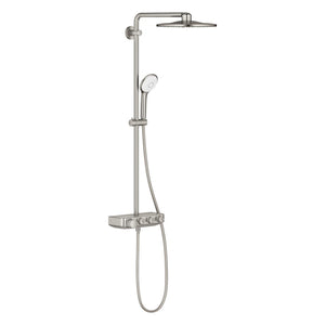 Grohe Euphoria Smartcontrol 310 Duo Duş Sistemi Duvara Monte Termostatik Bataryalı Duş Sistemi SuperSteel - 26507DC0