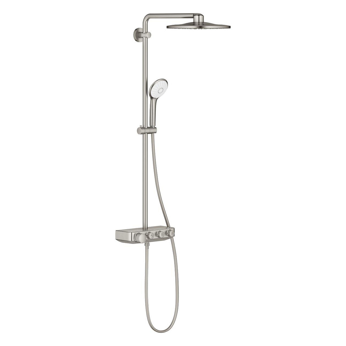 Grohe Euphoria Smartcontrol 310 Duo Duş Sistemi Duvara Monte Termostatik Bataryalı Duş Sistemi SuperSteel - 26507DC0