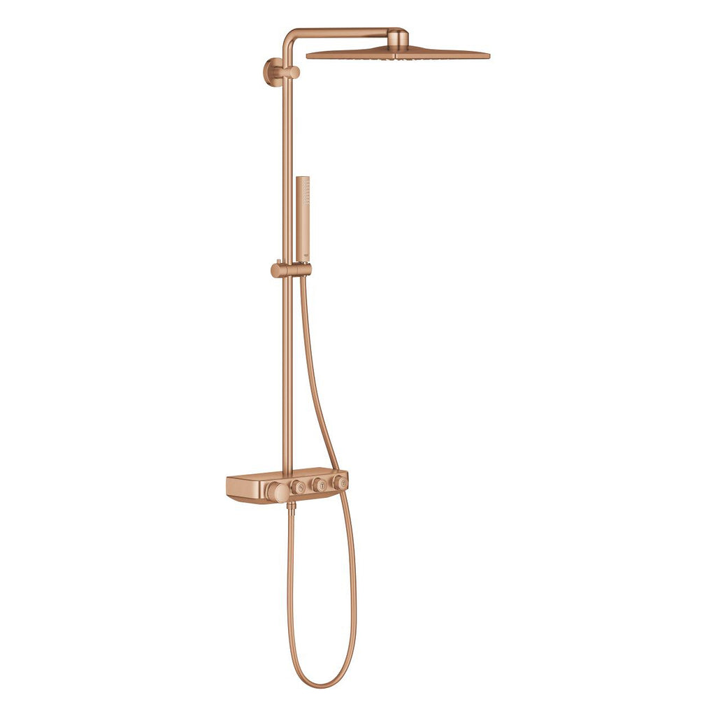 Grohe Euphoria Smartcontrol System 310 Cube Duo Duvara Monte Termostatik Bataryalı Duş Sistemi Br.Warm Sunset – 26508DL0